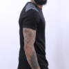 illustration T-shirt manches courts noir vue de droite