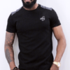 illustration T-shirt manches courts noir